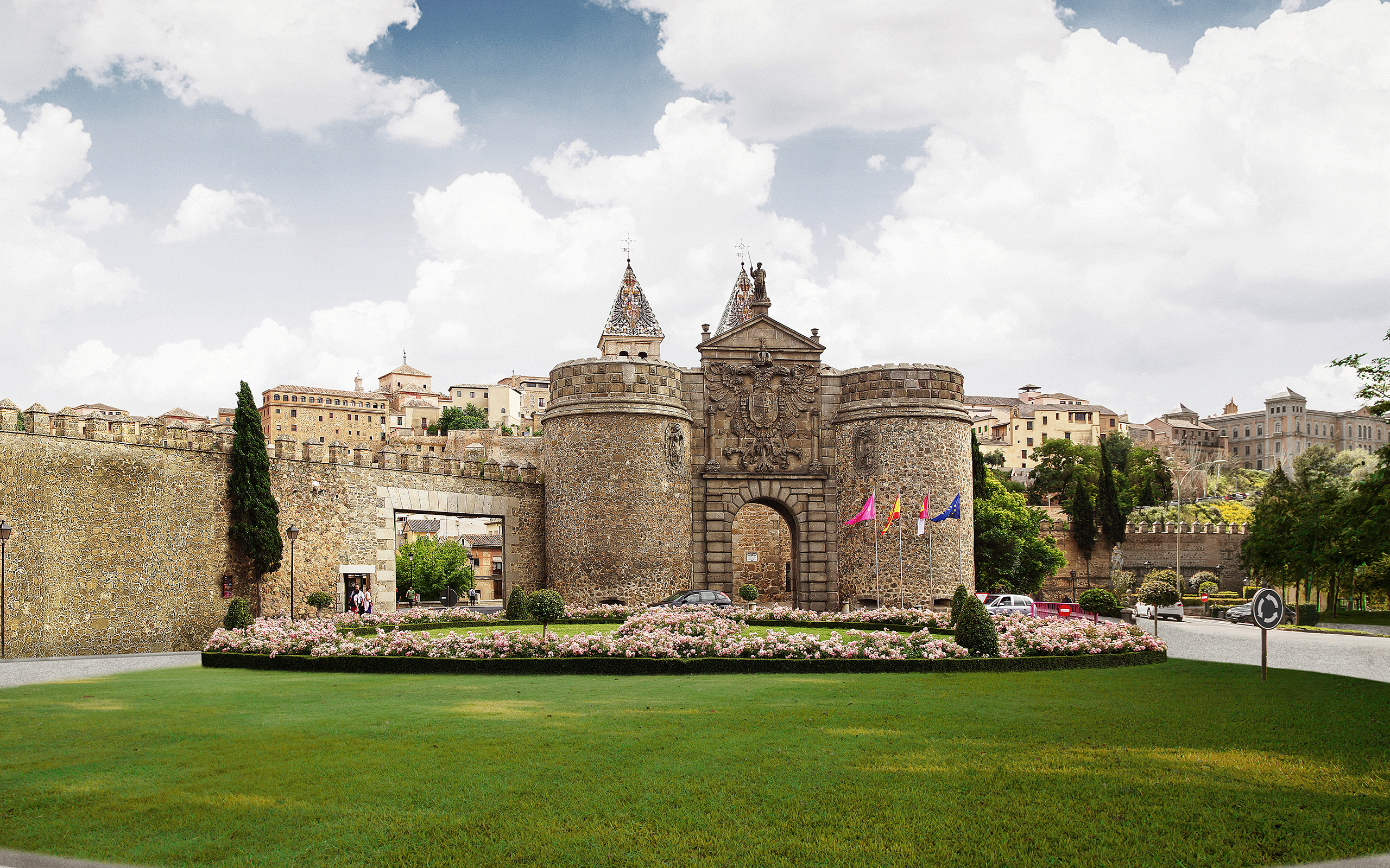 Alfonso VI gate in Toledo Spain