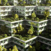 Housing complex with roof gardens.